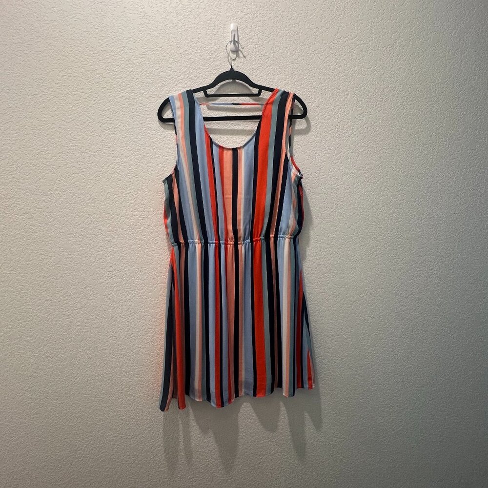 DR2 Striped Sleeveless Dress - Size XL - Comfy & Cute!